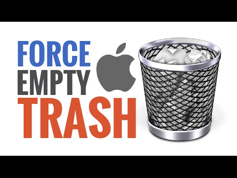 how to empty mac trash by force