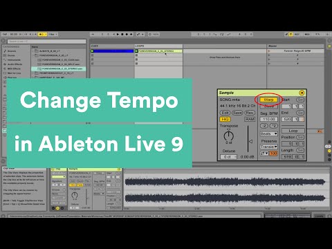 how to adjust bpm in ableton