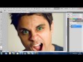 Photoshop cs5 tutorial - How to change eye color Featuring Ray William Johnson (HD)