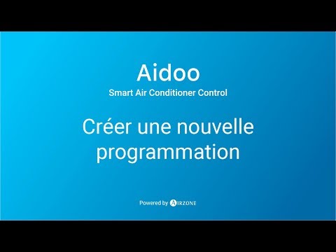 Aidoo app - Créer une nouvelle programmation