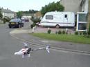 T-rex 450s first flight.