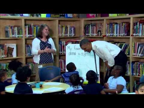 Raw: Obama Sits Down With Elementary Kids