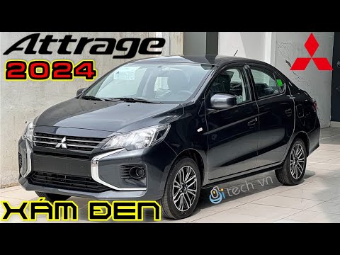 [HOT] Thực tế xe Mitsubishi Attrage MT 2024 màu xám đen hoàn toàn mới | i-tech vn