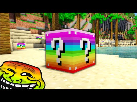 NEW LUCKY BLOCK RAINBOW PARADISE ISLAND! (Minecraft Mods - Lucky Block Modded Minigame)