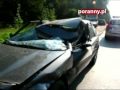 Wypadek w Kleosinie Mazda zderzyła się z ciężarowym iveco