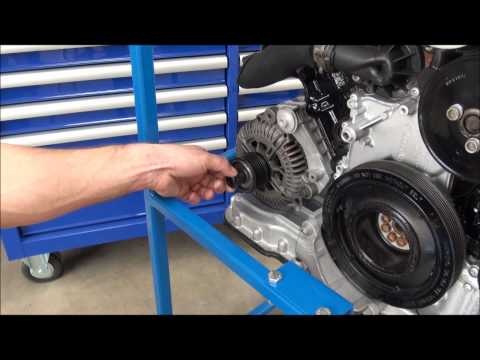 how to remove alternator pulley