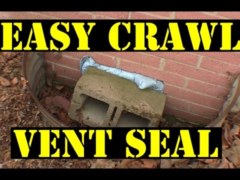 how to seal a crawl space vent