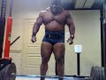 Johnnie Jackson warms up for deadlift competition Johnnie Jackson warms up for deadlift competition