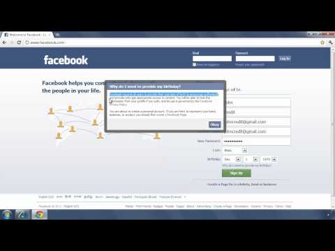 how to sign up in facebook