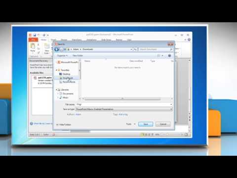 how to recover powerpoint file not saved 2010