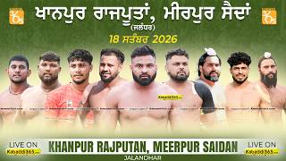 Khanpur Rajputan Meerpur Saidan (Jalandhar) Kabaddi Tournament 18 Sep 2026