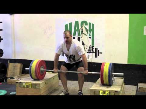 North - 143kg box triple (pr) Coach Travis slams bars, Jared Enderton keeps it cool today getting ready for his crazy hard session tomorrow, Hell complex with c&j , flex off & some rappin!