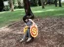 Stuck on the play equipment