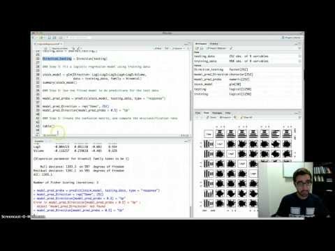 how to fit logistic regression in r