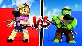Bro Vs Sis Paintball Fight Who Will Win Roblox Little Kelly