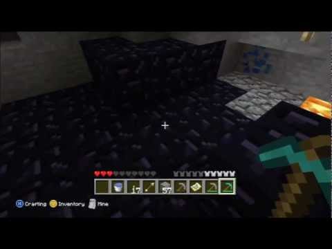 how to collect obsidian in minecraft xbox