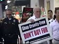 Anti Fur Protest by Last Chance for Animals in Beverly Hills