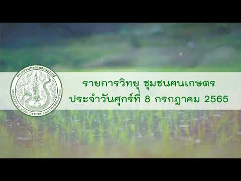 รายการวิทยุชุมชนฅนเกษตร ประจำวันที่ 8 กรกฏาคม 2565