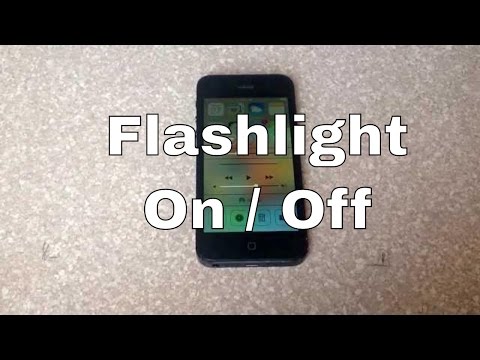 how to locate flashlight on iphone