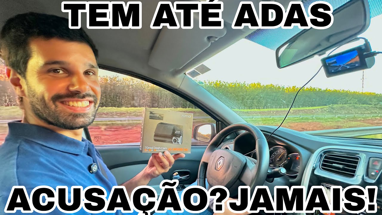 TESTEI A CÂMERA DE PROTEÇÃO VEICULAR 70MAI DASH CAM A800SE 4K | MELHOR CÂMERA QUE VI ATÉ HOJE!!