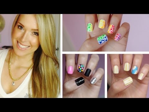 how to do easy nail designs