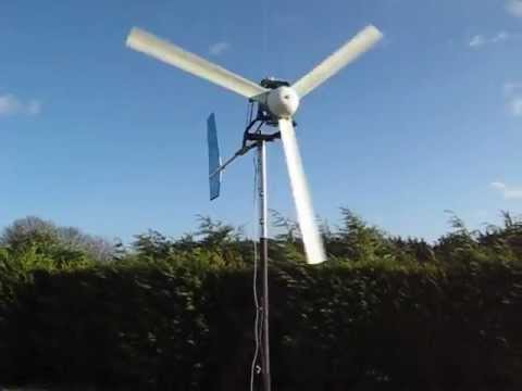 how to make a wind turbine from a car alternator