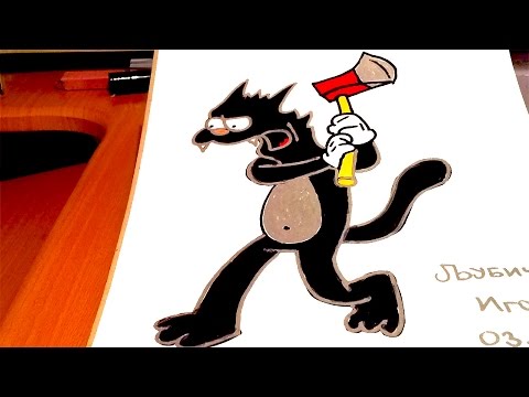 how to draw itchy and scratchy