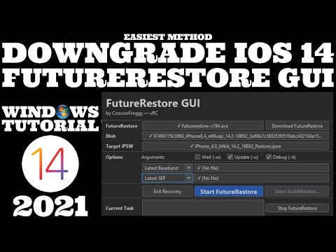 FutureRestore GUI Windows | FutureRestore Windows | Downgrade iOS 14.4