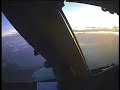 Landing at St Maarten, from cockpit