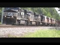NS 130, UP SD90Mac! & NS 129 W-soo Lines in Tow! Ags North. .