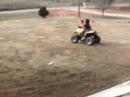 Elizabeth and moriah on 4wheeler