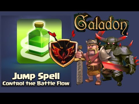 how to use the jump spell in clash of clans