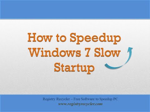 how to fasten windows 7 startup