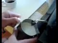 Frothing with delonghi