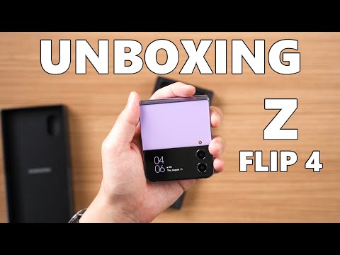 Samsung Galaxy Z Flip 4 unboxing (Bora Purple)