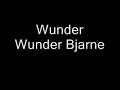 Plumbo - Wunder Bjarne [Tekst]