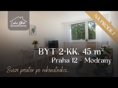 Video Hezký 2+kk po rekonstrukci, 45 m² – Modřany, pár kroků od autobusové zastávky