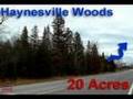 20 Acres in Linneus Maine! Near Haynesville Woods! #7410