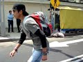 Charlie roller blading cicloton