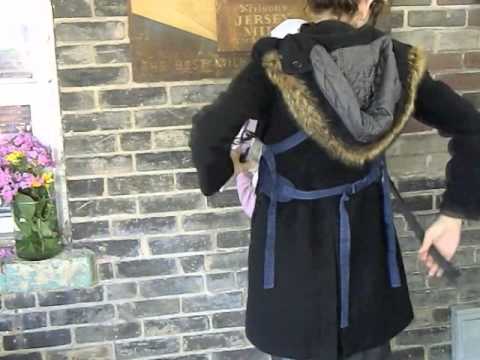 how to fasten a baby sling