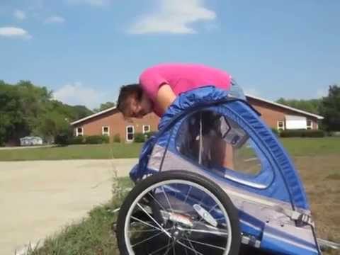 how to hitch schwinn bike trailer