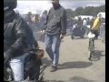 Kieth Riley on track with his Velocette