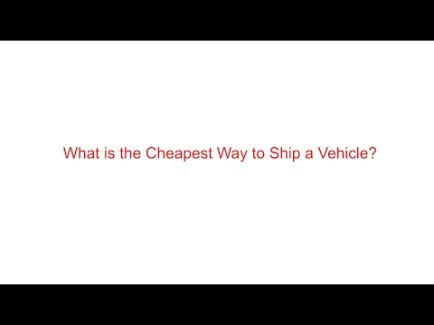 how to ship a vehicle