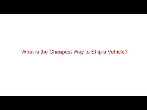 how to ship a vehicle