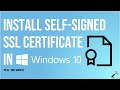 How To Generate Ssl Certificate In Windows 10