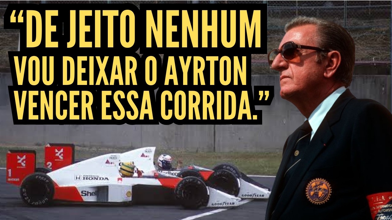 "O problema é que Ayrton não aceita perder." - Alain Prost