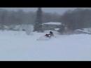 Luukas - Snowmobile Jump over Lake Gap