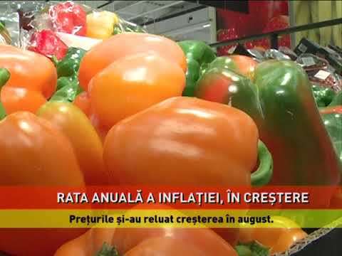 Rata inflației, în creștere în luna august