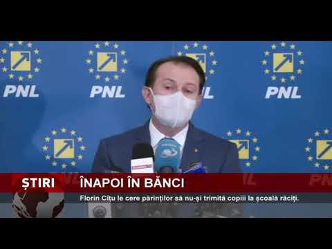 Florin Cîțu le cere părinților să nu-și trimită copiii la școală răciți