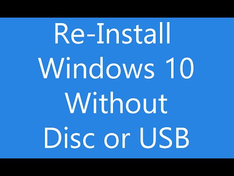 Reinstall Windows 10 Without an Installation Disc or USB